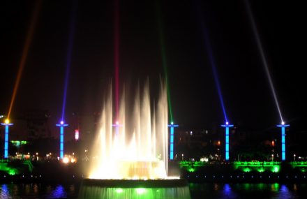 新丰江音乐喷泉